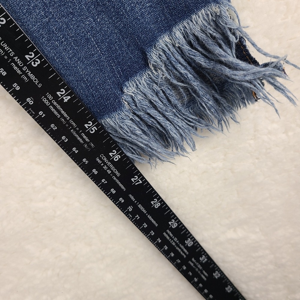 Vigoss Jeans Womens 27x27 Blue Jagger Skinny Fray Distress Dark‎ Wash Denim - Picture 6 of 14
